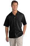 Port Authority Men's Easy Care Camp Shirt XXL Black