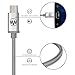 Micro USB Cable Android Charger - Wanshine [3.3 ft] Super-Durable Nylon-Braided Android Charging Cord for Samsung, Kindle, HTC, Nexus, LG, Sony, Xbox, PS4, Smartphones - Silver