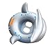 Ginkago Inflatable Shark Pool Float Floaties Swimming Pool Tube Raft for Kids Summer Beach Inflatable Toys