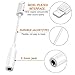 Joyguard 3.5mm Adapter for iPhone Cable, 2 in 1 iPhone Audio Adaptor [Support Audio] Headphone Adapter for iPhone x/8/8Plus/7/7Plus Aux Cable Adapter-Whitethumb 3