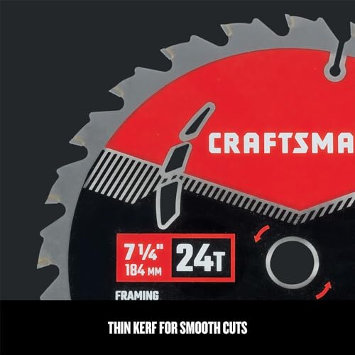 CRAFTSMAN 7-1/4 Inch 24T Carbide Circular Saw Blade for Framing (CMAS372524) photo 10