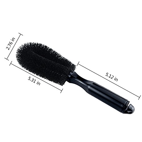 image for FMS Auto Car Wheel Tire Rim Brush Cleaning Tool with Nylon Soft Bristl