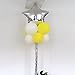 TOYMYTOY Five-Point Star Foil Balloons Party Decoration,Silver,18