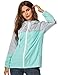 ZEGOLO Women's Raincoats Waterproof Packable Windbreaker Lightweight Active Outdoor Hooded Rain Jacket S-XXL