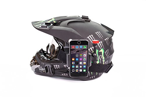 iPhone 4, 5, 6 Helmet Mount Cam holder for HD phone videos, compatible with all cases and phones, use with Samsung Galaxy 3, 4, 5, HTC Nokia Otterbox cases - Thumbnail 3