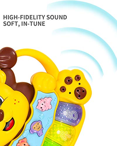 STEAM Life Educational Baby Musical Instrument Toy Piano | Lion Light Up King Piano Toy Keyboard has 5 Numbered Keys | Plays Songs and Music Memory Game (Baby Lion King Piano) - Thumbnail 3