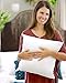 Foamily Throw Pillows Insert 20 x 20 Inches Hypoallergenic, Made in USA - Decorative Couch, Bed Filler