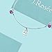 Jewelry, J.Rosée Anklet Chain with 925 Sterling Silver and 3A Cubic Zirconia, 6.27+1.18in Extender Chain, Gratuation Gifts