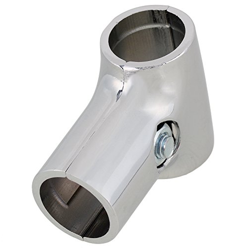 Silver Tee Connector Pipe Fitting Connector for 25mm Pipe Shelf Storage Rack - Thumbnail 2