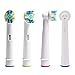 BristleSoft Oral B Replacement Brush Heads Compatible For Pro Vitality Electric Toothbrush –8pc Floss Action, Cross Action, Precision Clean, Pro White -For Oral B Sensitive Triumph Pro 1000 Pro 3000 Pro 5000 Pro 7000