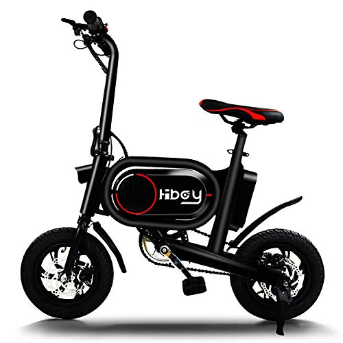 Hiboy P10 Folding Electric Bike for Adults, Power Assist, 36V Lithium Ion Battery, Ebike with 14 inch Wheels and 250W Hub Motor (Black – P10)