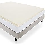 LUCID 2 Inch Traditional Foam Mattress Topper - 3 Year Warranty - Twin