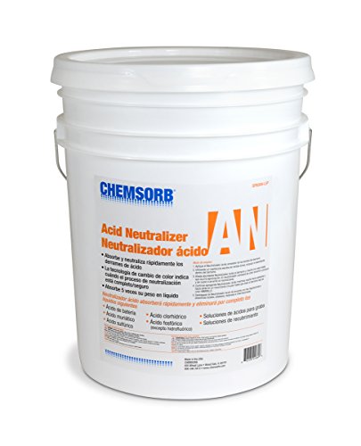 Chemsorb AN - Acid Neutralizing Absorbent, 5 Gal. Pail, SP60AN-L5P, Fast-Acting Acid Neutralizer Absorbent Spill Response, Safe Color Changing Technology, Silica Free Neutralizer, Laboratories