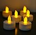 24 Flameless Flickering LED Tea Light by Frux Home and Yard - Battery Operated Candles, Holders Decorative Votive Wraps Included