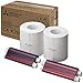 Mitsubishi CP-K60DW-S Compact Professional Event Photo Booth Digital Dye-Sub Printer Bundle | Mitsubishi Print Media 6 inch Paper, 2 Rolls (CK-K76R-HG) + Slinger Padded Printer Carrying Case