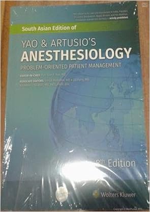 yao and artusios anesthesiology