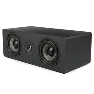 Micca MB42X-C Advanced Center Channel Speaker for Home Theater, Surround Sound, Passive, 2-Way (Black, Each)