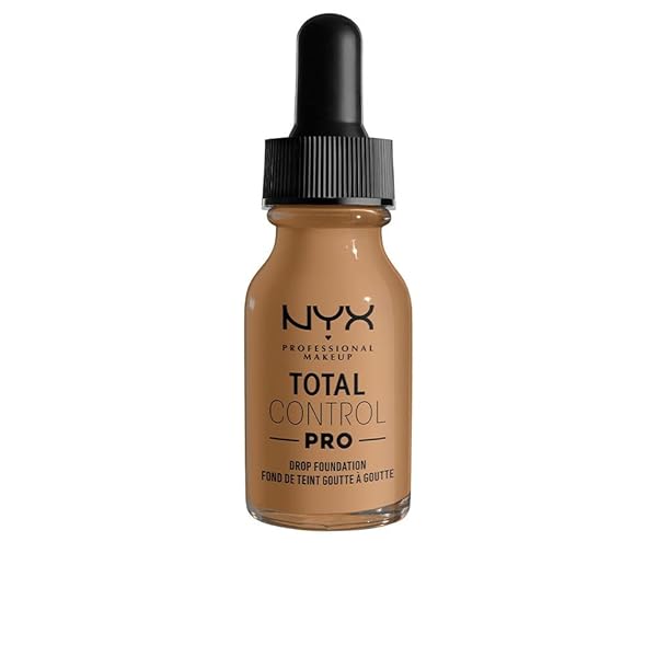 NYX PROFESSIONAL MAKEUP TOTAL CONTROL PRO DROP FOUNDATION, SKIN-TRUE BUILDABLE COVERAGE – GOLDEN