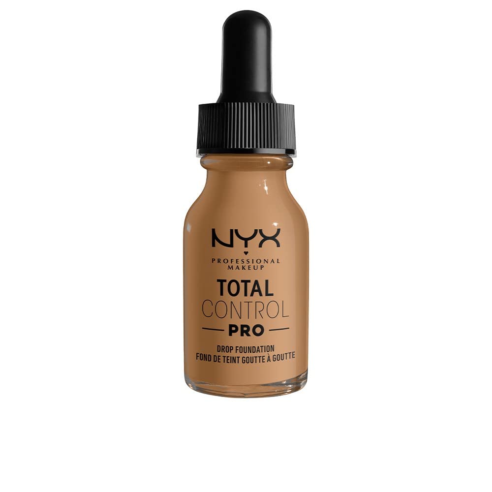 NYX Professional Makeup Total Control Pro Drop Foundation, Precise Dosage, Customised and Buildable Coverage, Vegan Formula, True-to-Skin Finish, 13 ml, Shade: Golden
