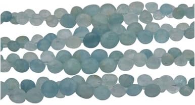 aquamarine onion Beads 5X7mm-11X13mm 130 Caratsby BESTINBEADS I aquamarine onion beads I aquamarine onion Bead Strands I aquamarine onion Briolette Beads