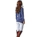 levaca Womens Long Sleeve Oversizes Pullover Side Loose Fall Casual Split Tunic Tops