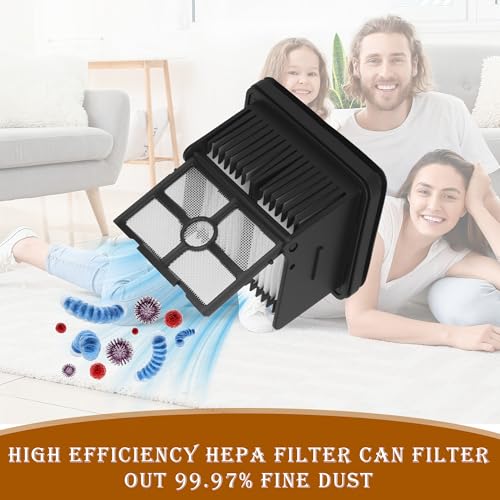 Vacuum Cleaner Filter for Dreame H12 Pro, 2 HEPA Filters + 2 Roller Nrosses + 1 Cleaning Brush, for Dreame H12 Pro Vacuum Cleaners