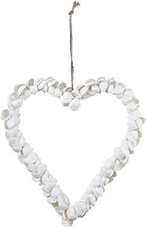 Large Shell Heart Decoration By Gisela Graham Amazon Co Uk
