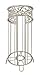 mDesign Free Standing Toilet Paper Holder for Bathroom Storage - Satin