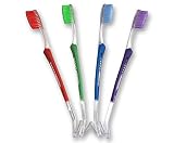 Dental Aesthetics UK Orthodontic Toothbrush (Set Of 2) V-Trim Double-Ended Brush With Interproximal Head For Cleaning Ortho Braces (Green)