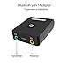 Cootway Bluetooth Transmitter Receiver, 2 in 1 Wireless Audio Adapter Car Kit With 3.5mm Audio/RCA Cables Connected to 2 Bluetooth Headphones/Speakers Simultaneously & TV (Without Disturb families)