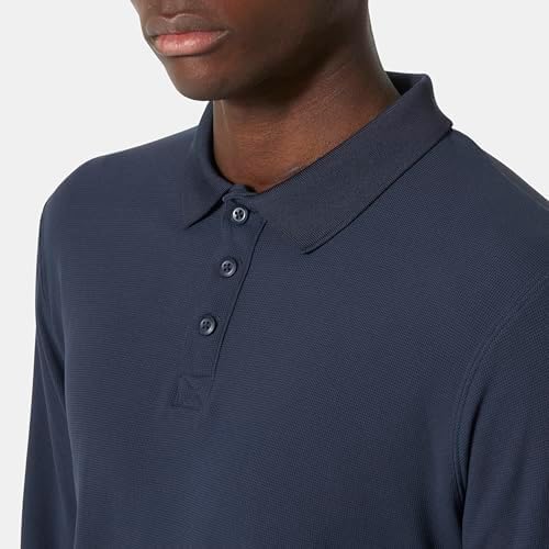 Men's Crewline LS Polo, Navy, L