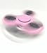 Fidget Cube + Fidget Hand Spinner 3 PC Set Pink White Combo Bulk Multiple Tri-Spinner EDC Stress Desk Classroom Fidgeting Brain Focus Desk Toy Reliever Autism Kids Adults Relax 2 Spinners