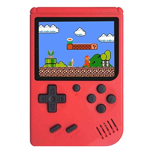 Mini Retro Handheld FC Games Consoles ,Built-in 400 Classic Game, Portable Gameboy 3 Inch LCD Screen 1000mAh Rechargeable Battery TV Output ,Good Gifts for Kids Boys Girls Men Women (Consoles-Red) - Thumbnail 7