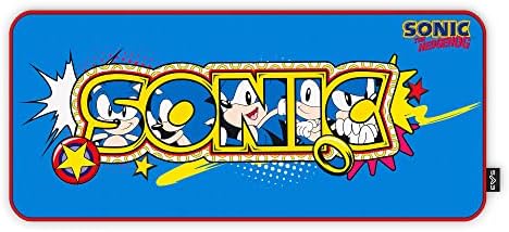 Gaming Mouse Pad ESG Sonic Tapis Gaming (Format XXL, Base en Caoutchouc antidérapante, Anti-Slip Rubber Base) (Classic)
