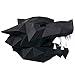 Paperraz DIY 3D Wolf Head Mask Animal Puzzle Low Poly PaperCraft Building Kit - NO Scissors Needed