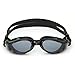 Aqua Sphere Kaiman Swim Goggles with Tinted Lens (Black). UV Protection Anti-Fog Swimming Goggles for Adults