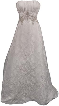 Strapless Wedding Dress Cheap Casablanca Bridal Gown 1990