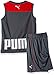 PUMA Boys' Toddler 2 Piece Short and Muscle Set, Smoke Grey, 2T