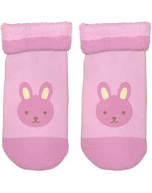 Organic Plush Socks Pink Bunny 3 Months