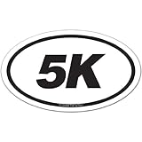 5K Oval Car Magnet