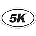 5K Oval Car Magnet