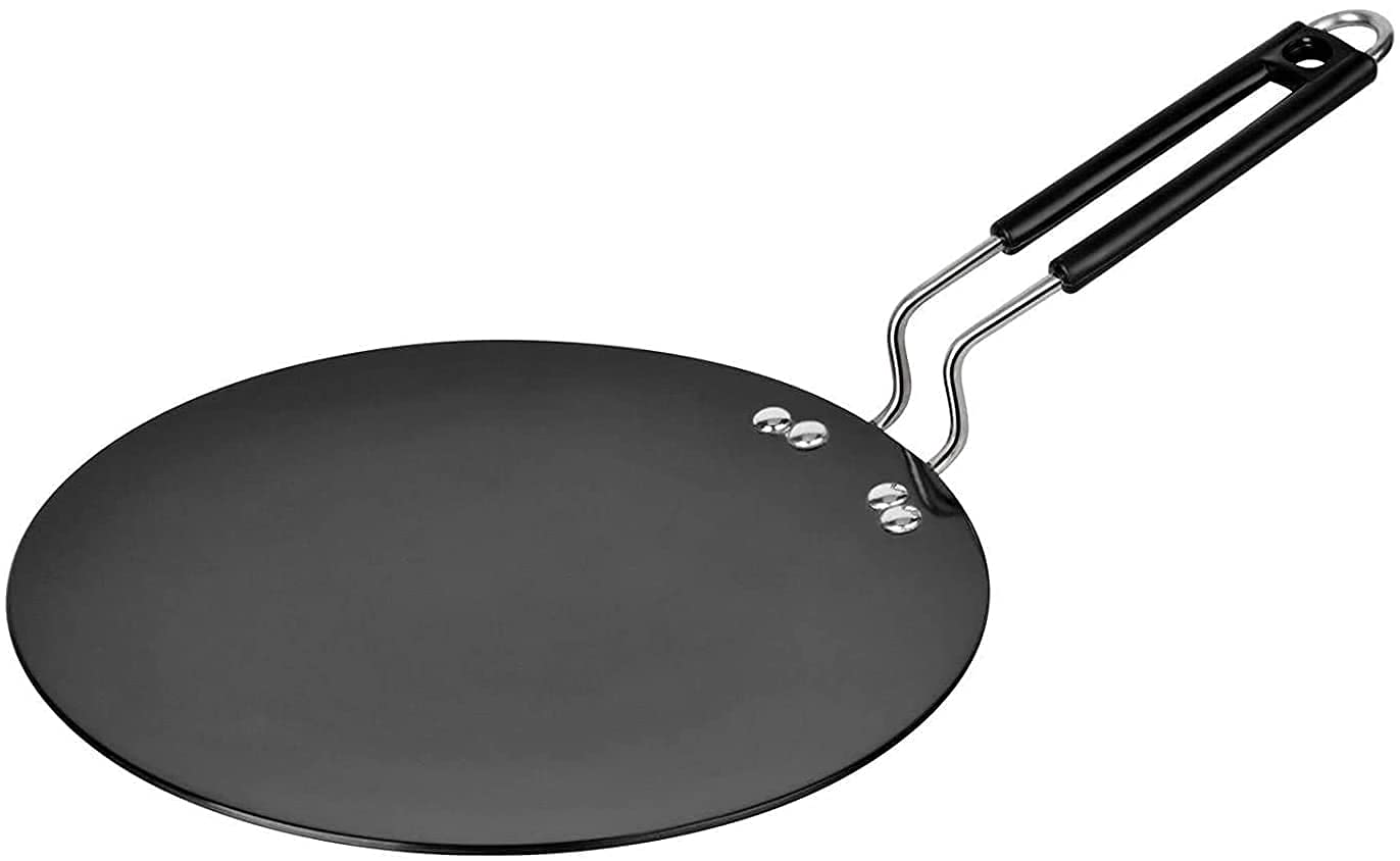 Buy Heni with Cook Beat Hard Anodised Tawa with Steel Handle Aluminium
