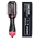 PLYRFOCE Hot Air Brush One Step Hair Dryer,Negative Ionv Straighten & Curl Volumizer Brush for All Hair Types