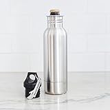 Stainless Steel Bottle Insulator with Opener by Buzzed Designs (Steel)