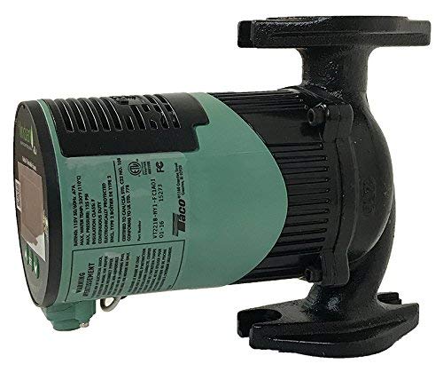 Taco VT2218-HY1-FC1A00 Circ,Ecm,Var Spd High Efficiency Motor, 8.2 x 4.2 x 6.3", Green/Black - Thumbnail 3