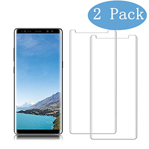 FURgenie Compatible (2 Pack) Samsung Galaxy Note 8 Screen Protector, FURgenie [HD Clear][Anti-Bubble][9H Hardness][Anti-Scratch][Anti-Fingerprint] Tempered Glass Screen Protector Compatible Note 8