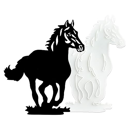 Horse Resin Silicone Mold, Run to The Right Horse Epoxy Casting Mold for Wall Hanging Decoration, Horse Shape Door Home Office Wall Pendant, DIY Handmade Art Gift