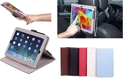 Premium Multi-functional Leather Case and stand - Flip Stand Cover with Elastic Hand Strap Mounting kit. For Ipad Air And Ipad Air 2 (BLUE)