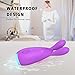 Waterproof Rabbit Vibrator with Dual Motors 9 Powerful Vibrating Modes for Intense Clit Orgasm, Paloqueth Rechargeable Clitoral Vibrator Stimulator for Couples Play