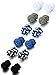 Jstyle Silk Knot Cufflinks for Men Women Shirt Unique Vintage 6 Pairs a Set